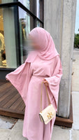Butterfly Abaya (baby pink)