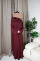 Jahara Abaya in maroon