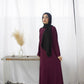 Slip dress in plum