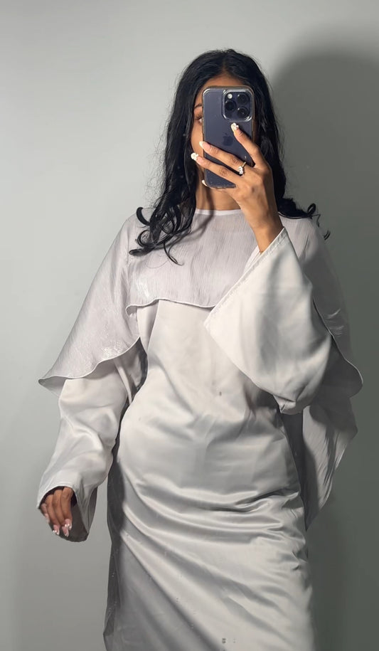 Gray Cape Abaya