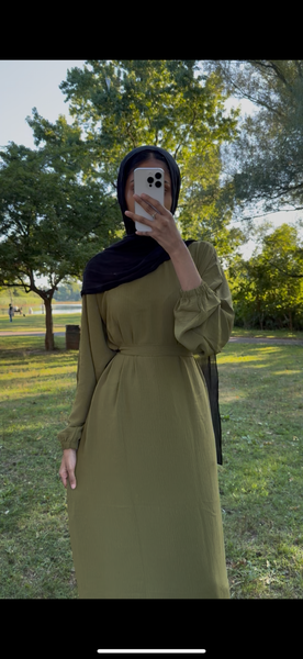 Slip dress lime green
