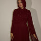 Amira Dress - Maroon