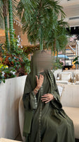 Nazeera نذيرة in Olive green