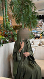 Nazeera نذيرة in Olive green