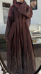 Brown stone abaya
