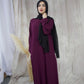 Slip dress in plum