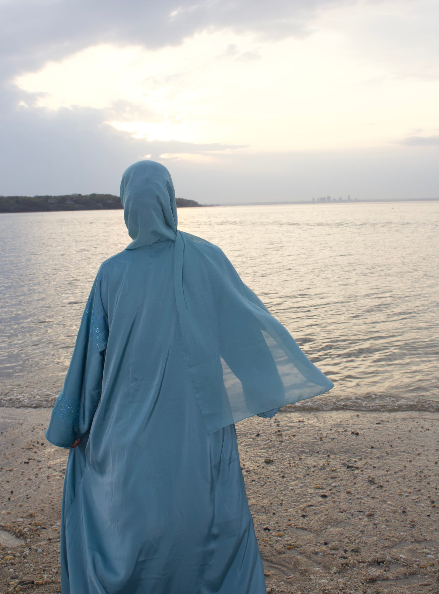 Sayfa Abaya in Blue