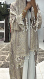 Pashmina Abaya with Stone