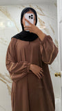 Slip dress w stone (light brown)