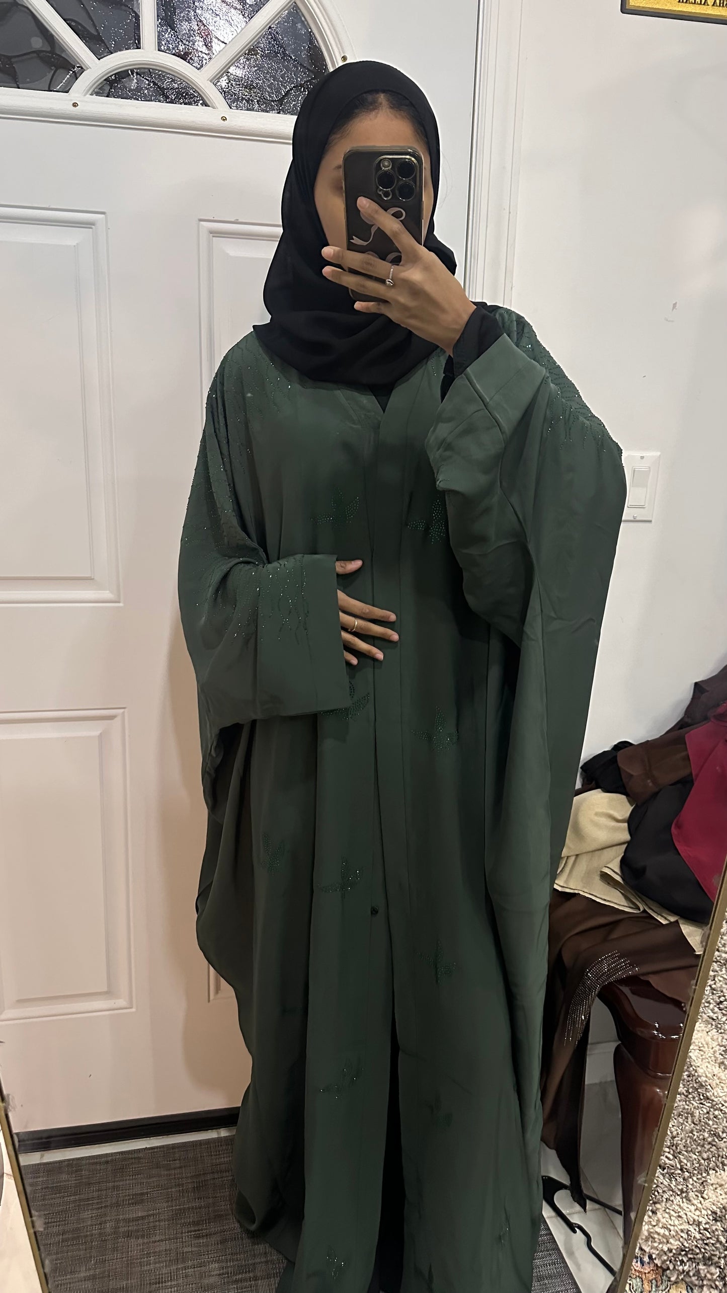 $35 green abaya