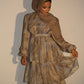 Elara Dress - Blue Marble
