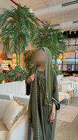 Nazeera نذيرة in Olive green