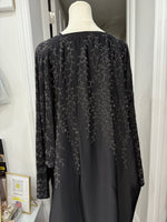 Butterfly Abaya Black