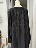 Butterfly Abaya Black