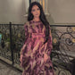Elara Dress - Plum Marble