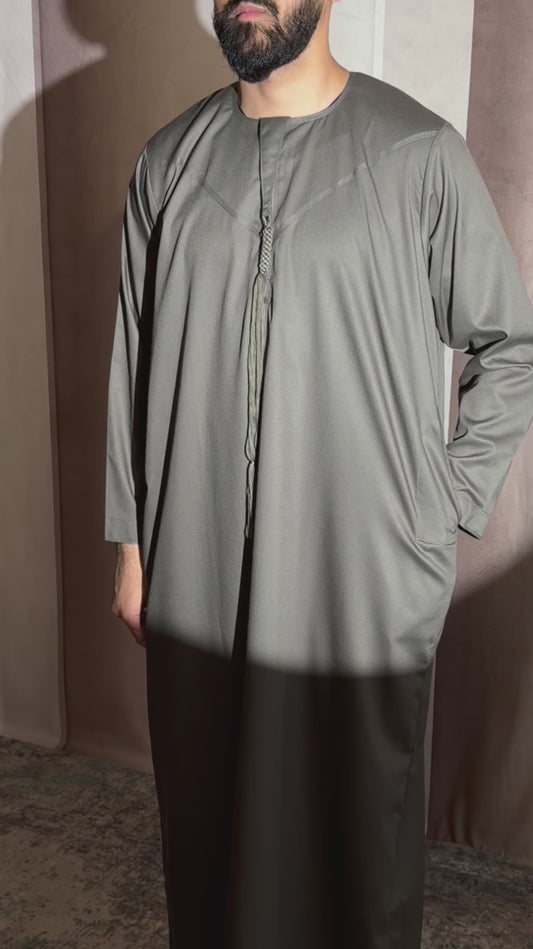 Emirati Thobe (charcoal )