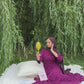 Liora Ruffle Gown (Magenta)