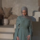 Cape dress sage green